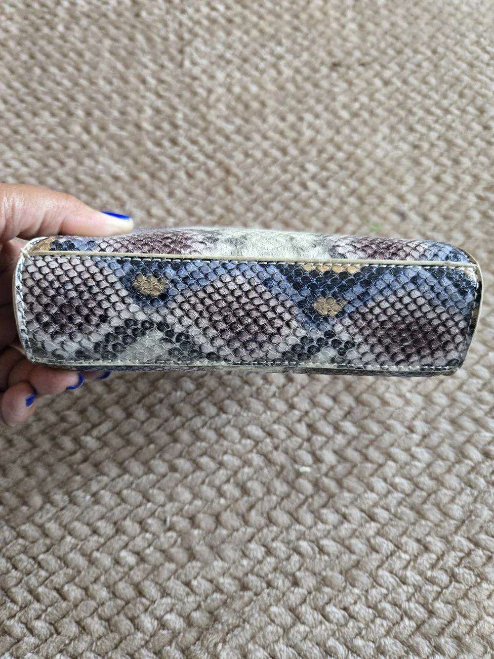 Trendy Y2K Snake Print Mini Top Handle Handbag